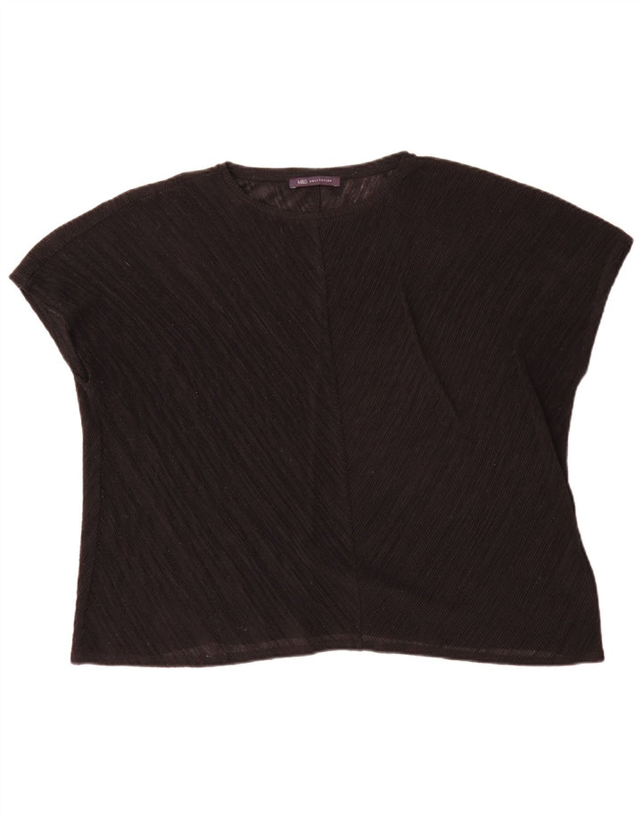 Marks & Spencer Chemisier Top UK 16 Large Noir Polyester