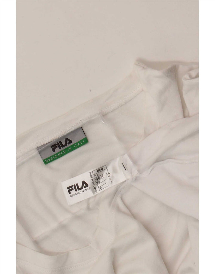 Fila T-Shirt Homme Haut 2XL Blanc Coton