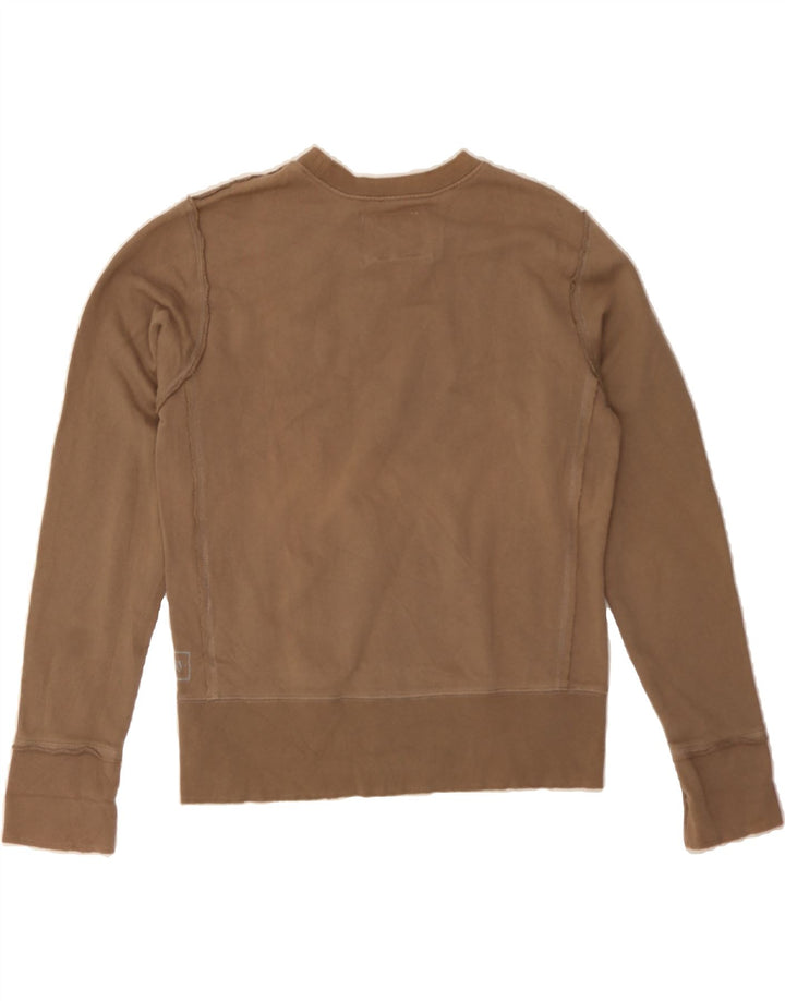 REPLAY Womens Sweatshirt Jumper UK 16 Large Brown Cotton Vintage Replay and Second-Hand Replay from Messina Hembry 