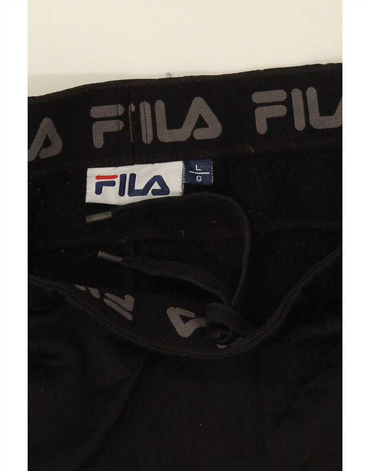 Fila Pantalon de survêtement pour homme Large Noir Polyester