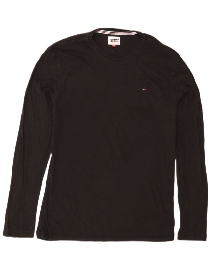TOMMY HILFIGER Haut Homme Manches Longues 2XL Noir Coton