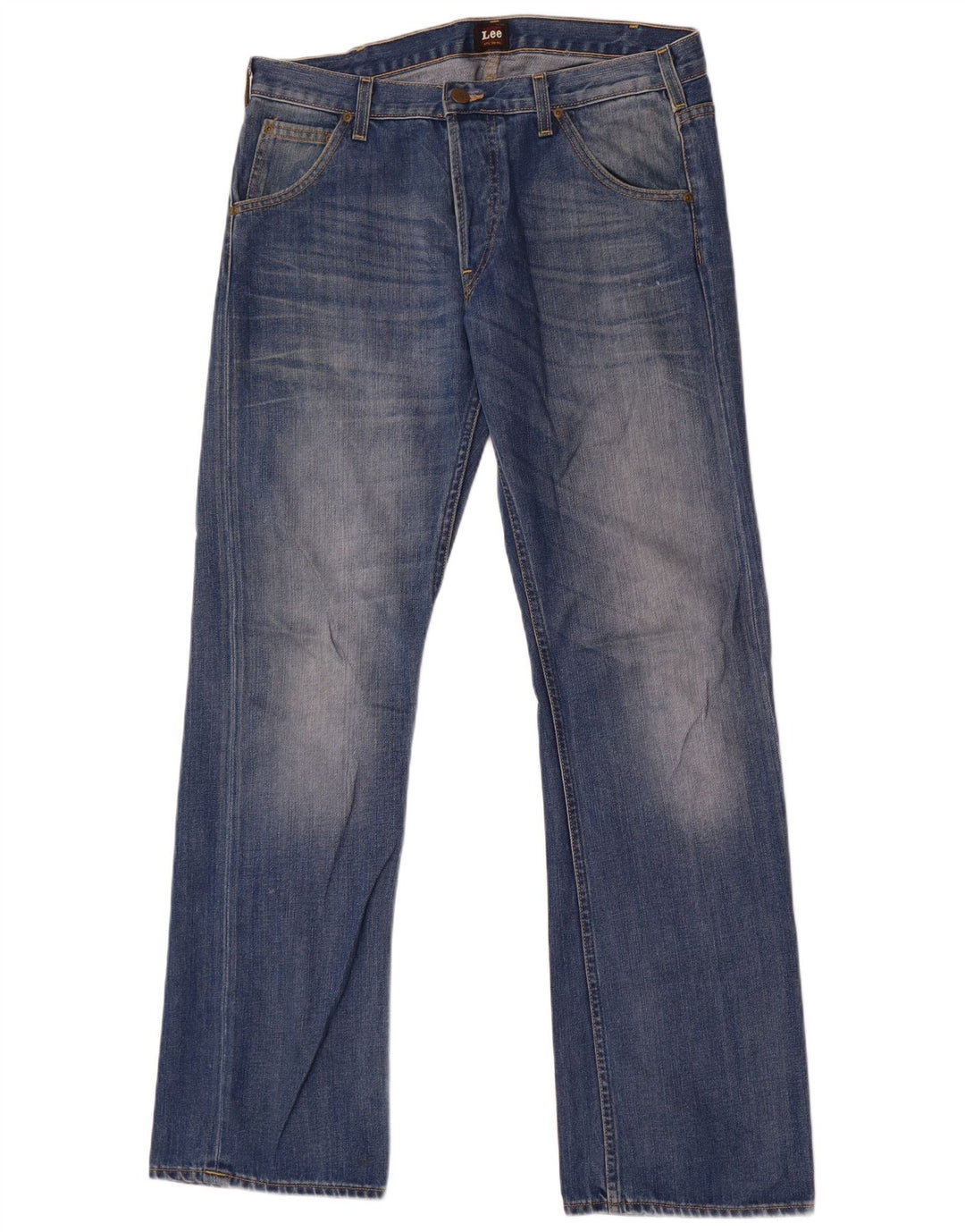 Lee Jean Droit Flint Homme W34 L34 Bleu Coton