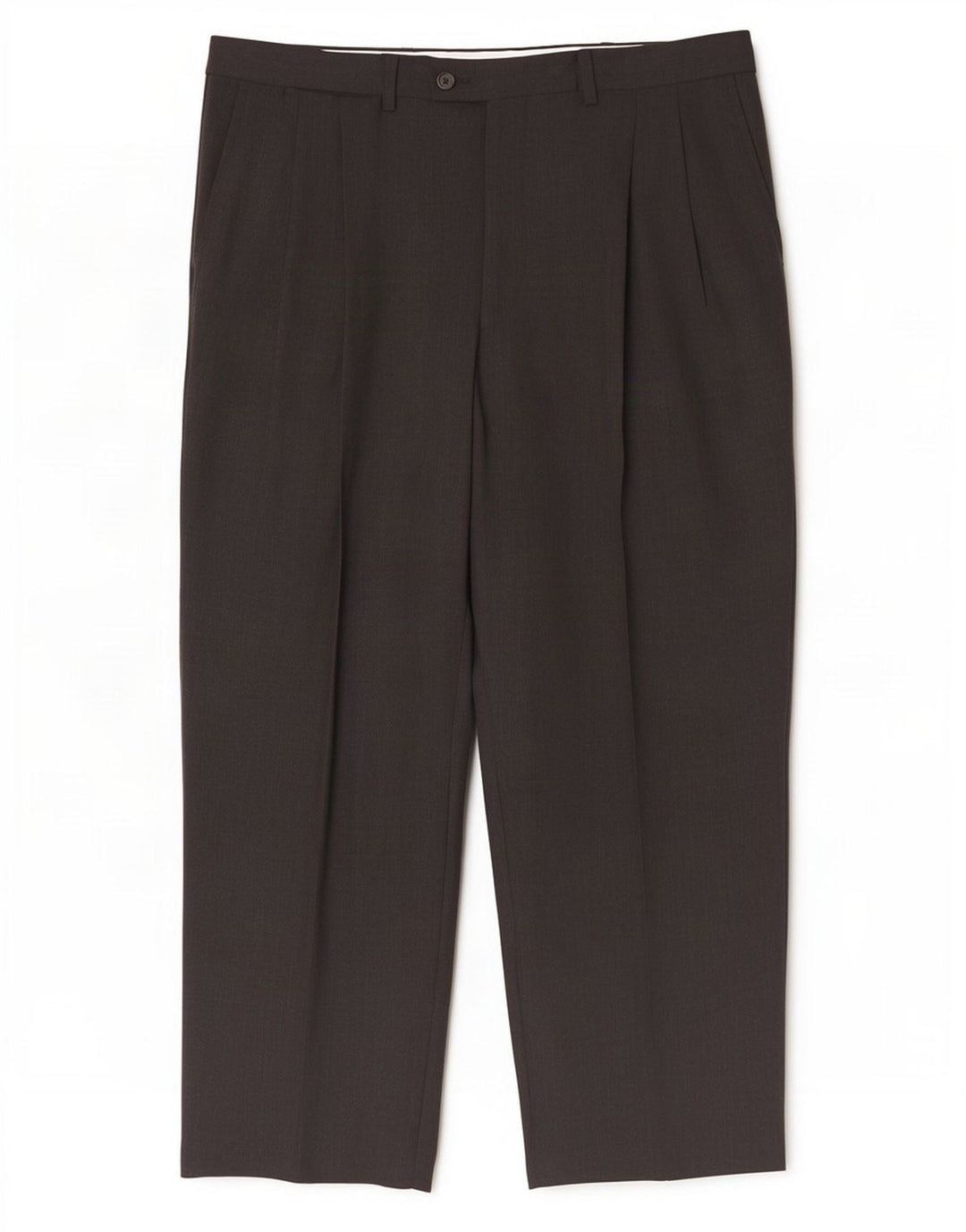 Lacoste Mens Pegged Suit Pantalon Taille 46 Large W36 L27 Laine Grise