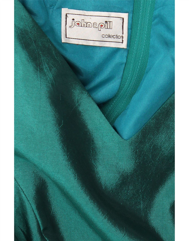 John & Pill Robe asymétrique pour femme UK 42 Medium Green Colourblock