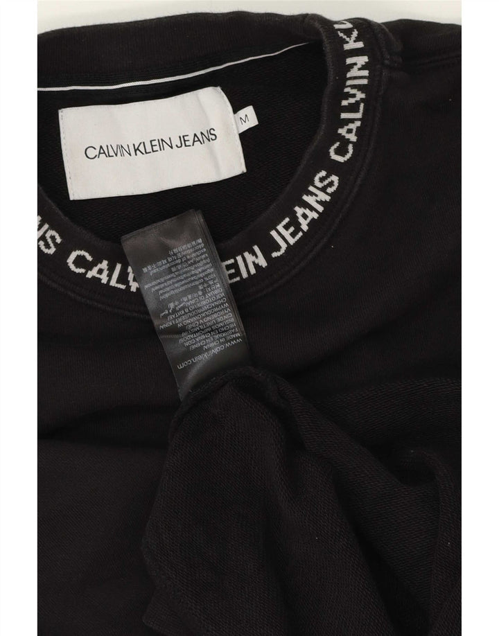 Calvin Klein Jeans Sweat-Shirt Graphique Homme Noir Moyen Coton