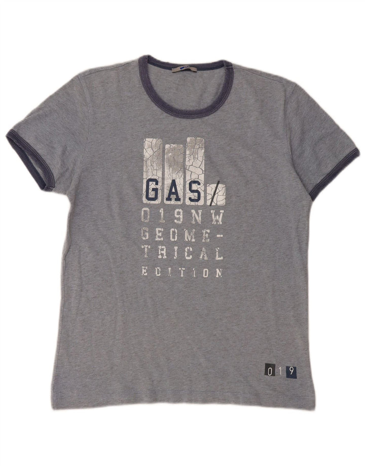 Gas T-shirt graphique pour femme UK 14 Gris moyen