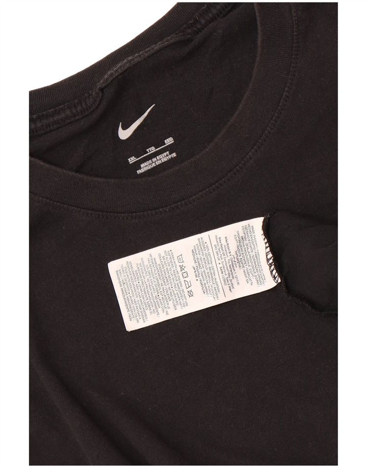 NIKE T-Shirt Homme Haut 2XL Coton Noir