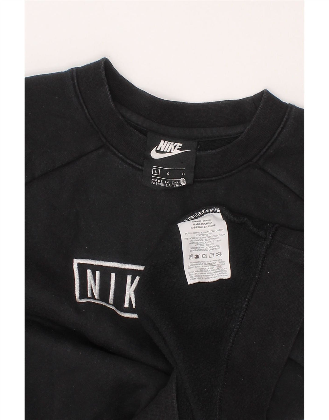 Nike Sweat-shirt graphique pour garçon 12-13 ans Grand Noir Colorblock