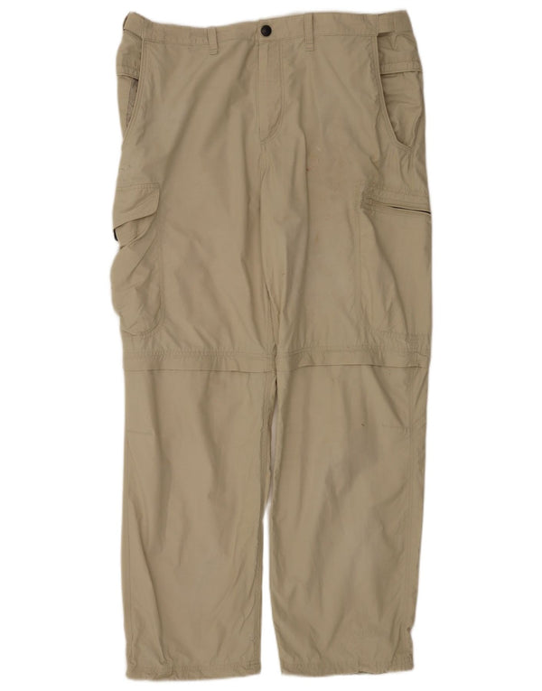 Marks & Spencer Pantalon cargo droit pour homme W36 L31 Coton beige