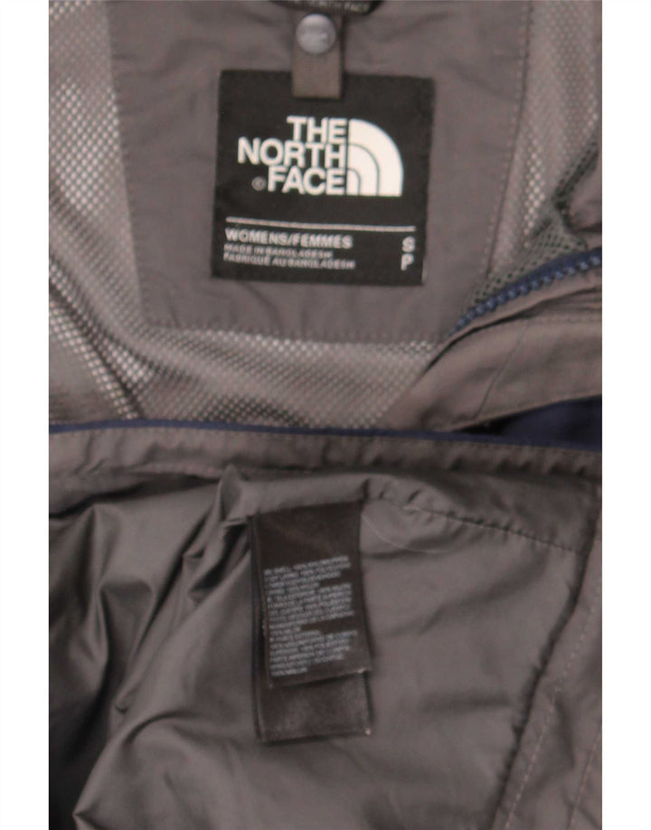 The North Face Veste de pluie surdimensionnée à capuche pour femme UK 10 Small Bleu marine