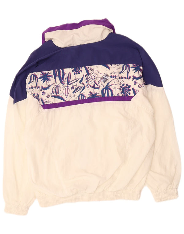 LOTTO Veste de survêtement surdimensionnée pour femme UK 14 Medium Blanc Colourblock