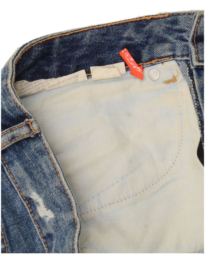 Zara Femme Mini Jupe En Jean Petit W26 Bleu