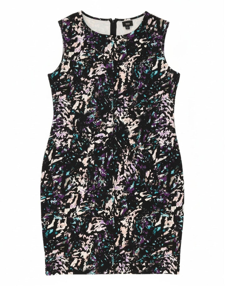 MOSSIMO Womens Abstract Pattern Sheath Dress UK 20 2XL Multicoloured