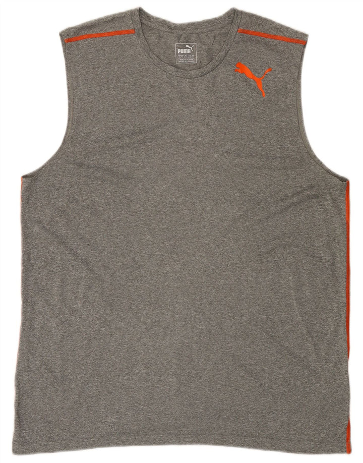 PUMA Débardeur XL Homme Gris Polyester