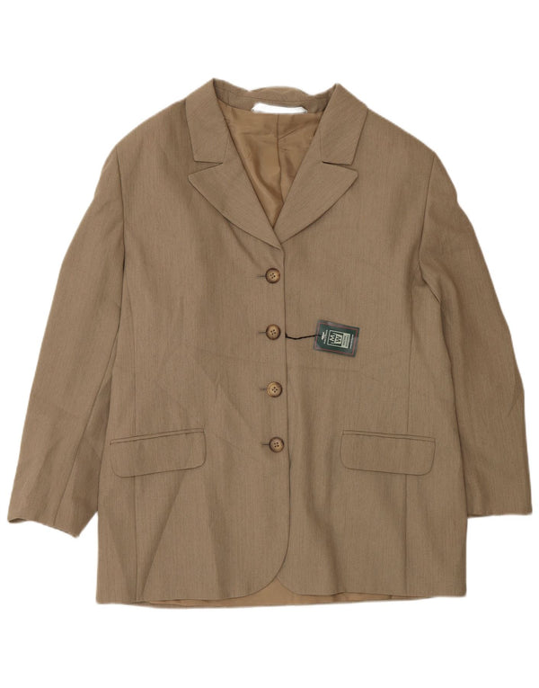 Marks & Spencer Veste blazer St. Michael 4 boutons pour femme UK 18 XL Marron