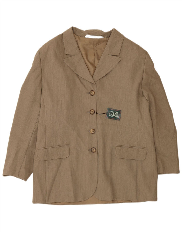 Marks & Spencer Veste blazer St. Michael 4 boutons pour femme UK 18 XL Marron
