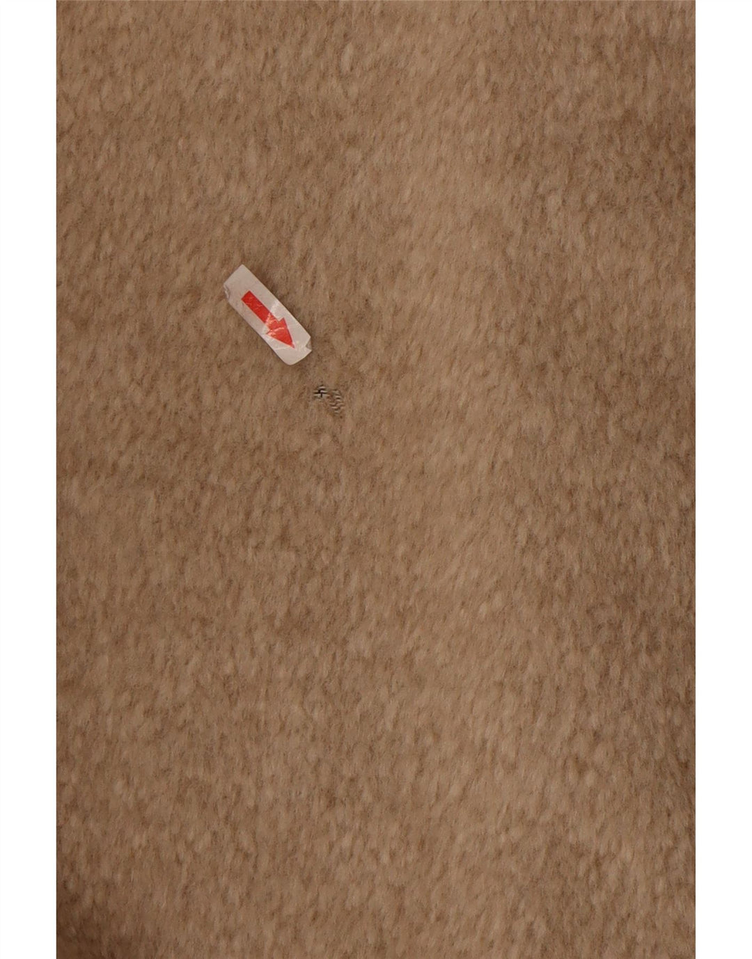 vintage Femme Manteau surdimensionné UK 12 Laine Beige Moyenne