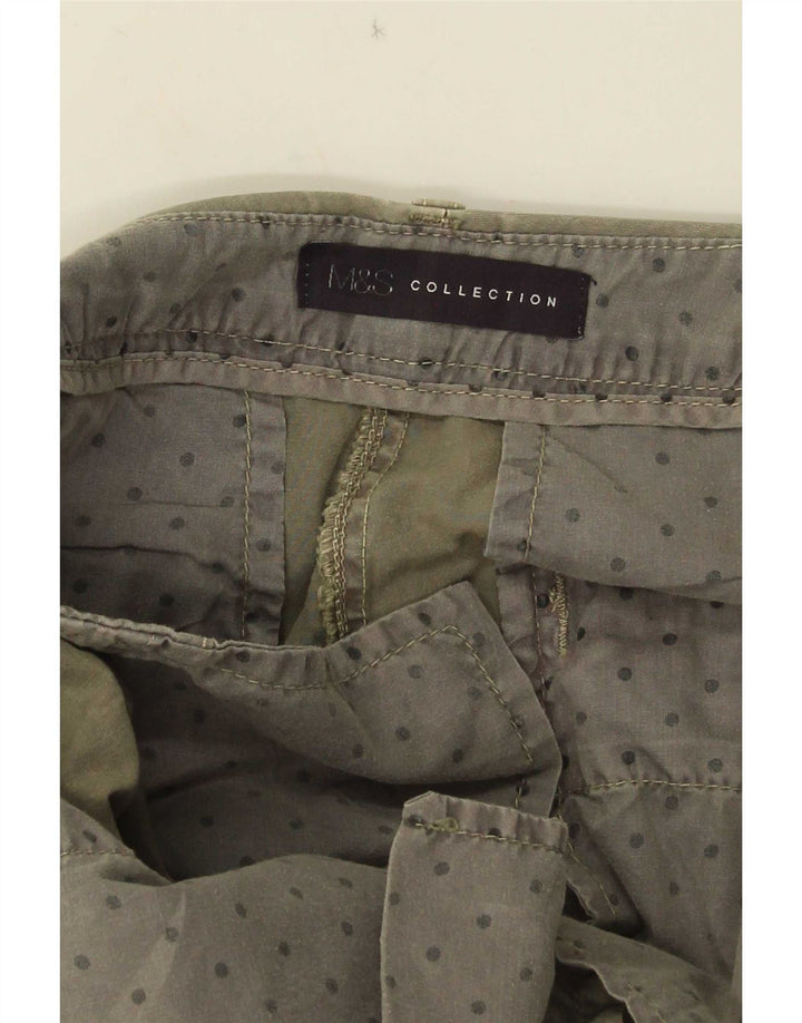 Marks & Spencer Pantalon Chino Slim Femme W28 L26 Kaki Repéré