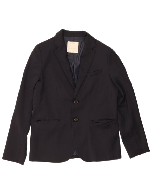 Zara Veste Blazer 2 Boutons Garçon 13-14 ans Bleu Marine Polyester