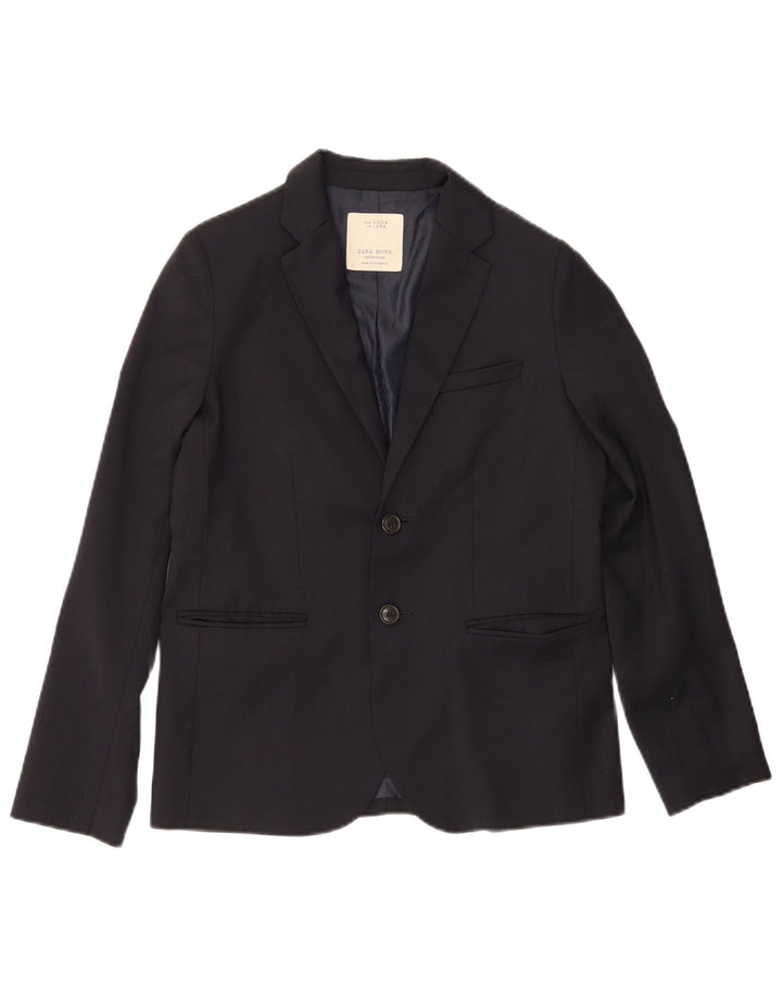 Zara Veste Blazer 2 Boutons Garçon 13-14 ans Bleu Marine Polyester