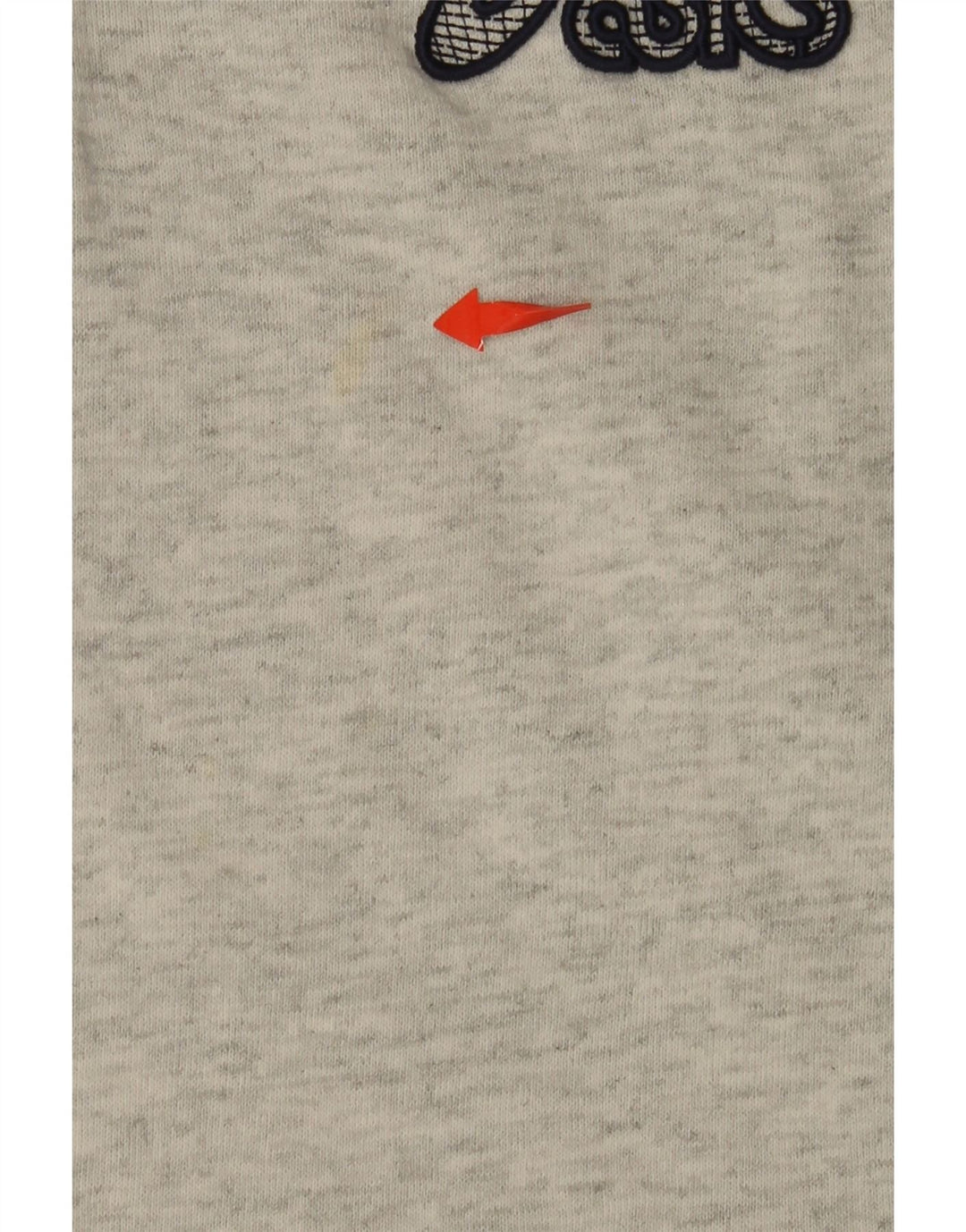 ASICS Sweat-shirt graphique à col zippé pour hommes, grand coton gris
