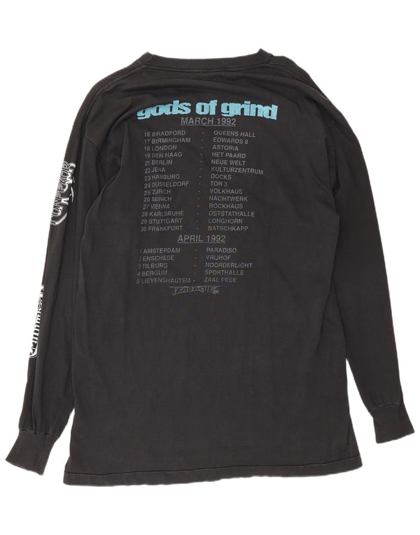 vintage Mens God’s of Grind Earache tour 1992 Top Manches Longues XL Black Rock