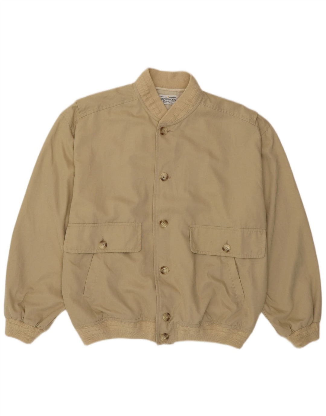 Papermoon Veste Bomber Homme UK 38 Beige Moyen