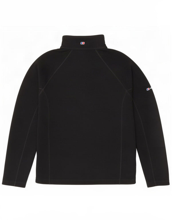 Berghaus Pull polaire à col zippé pour femme UK 12 Medium Noir Polyester