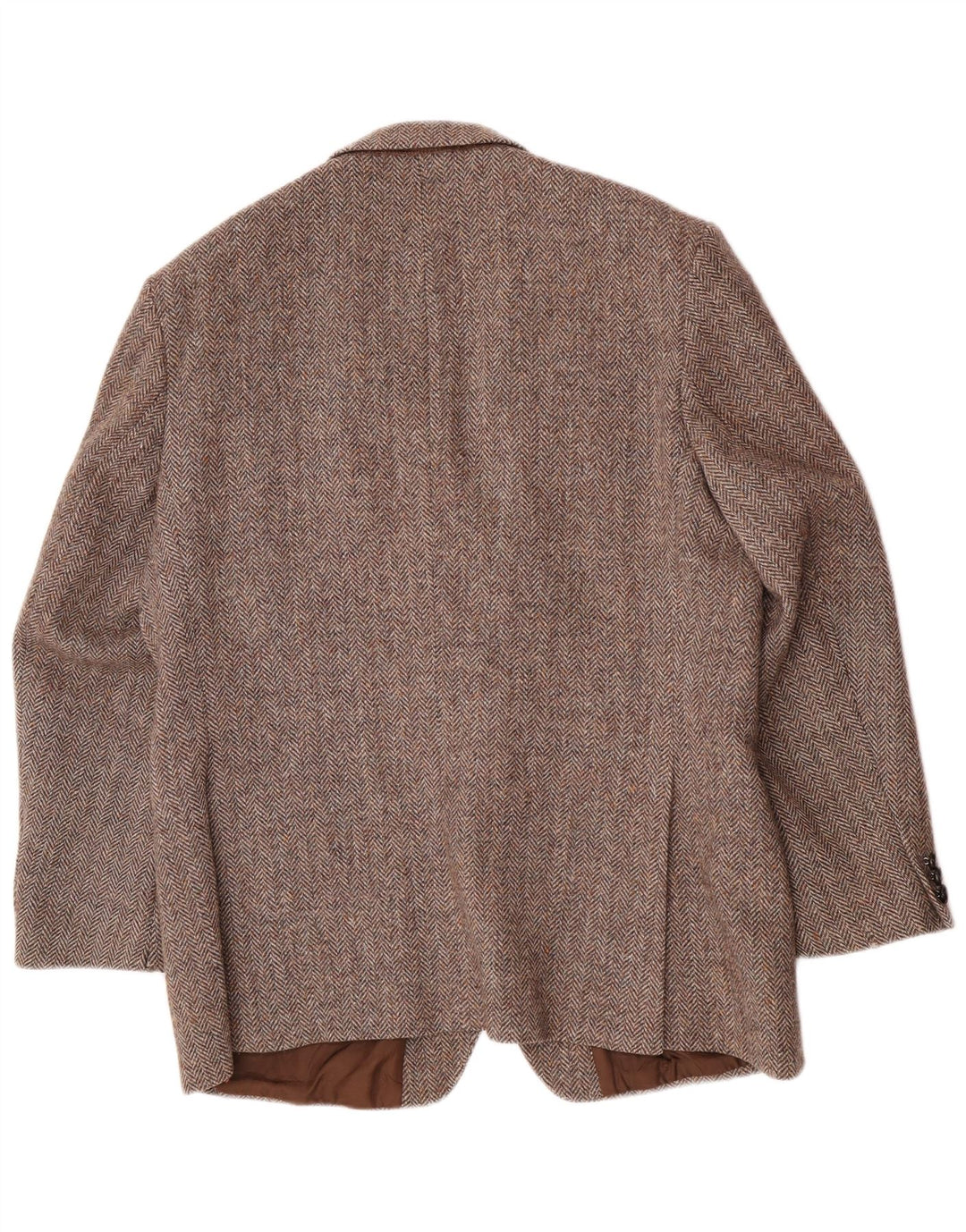 St Michael Veste blazer à 2 boutons pour homme UK 38 en laine à chevrons marron moyen