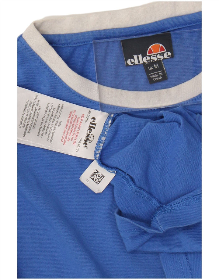 ELLESSE T-Shirt Homme Bleu Moyen Coton
