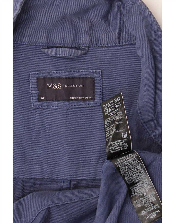 Marks & Spencer Veste utilitaire surdimensionnée pour femme UK 10 Small Bleu marine