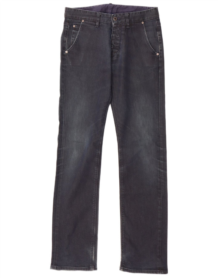 Massimo Dutti Jean droit pour homme EU 40 Medium W31 L34 Bleu marine Coton