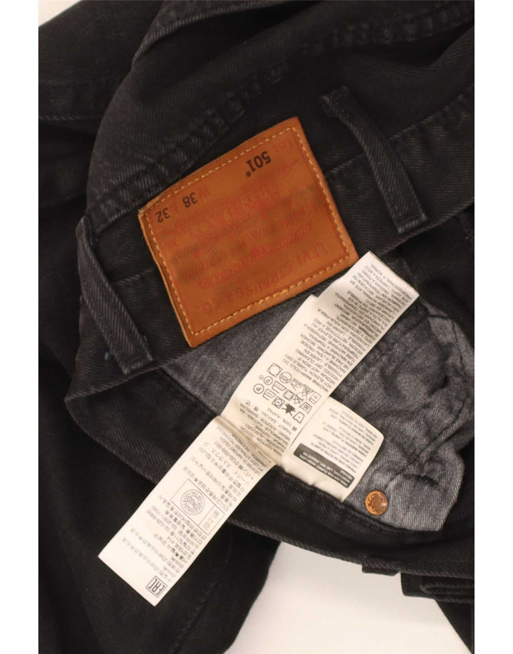 Levi's Jean Droit 501 Homme Noir W38 L32 Coton