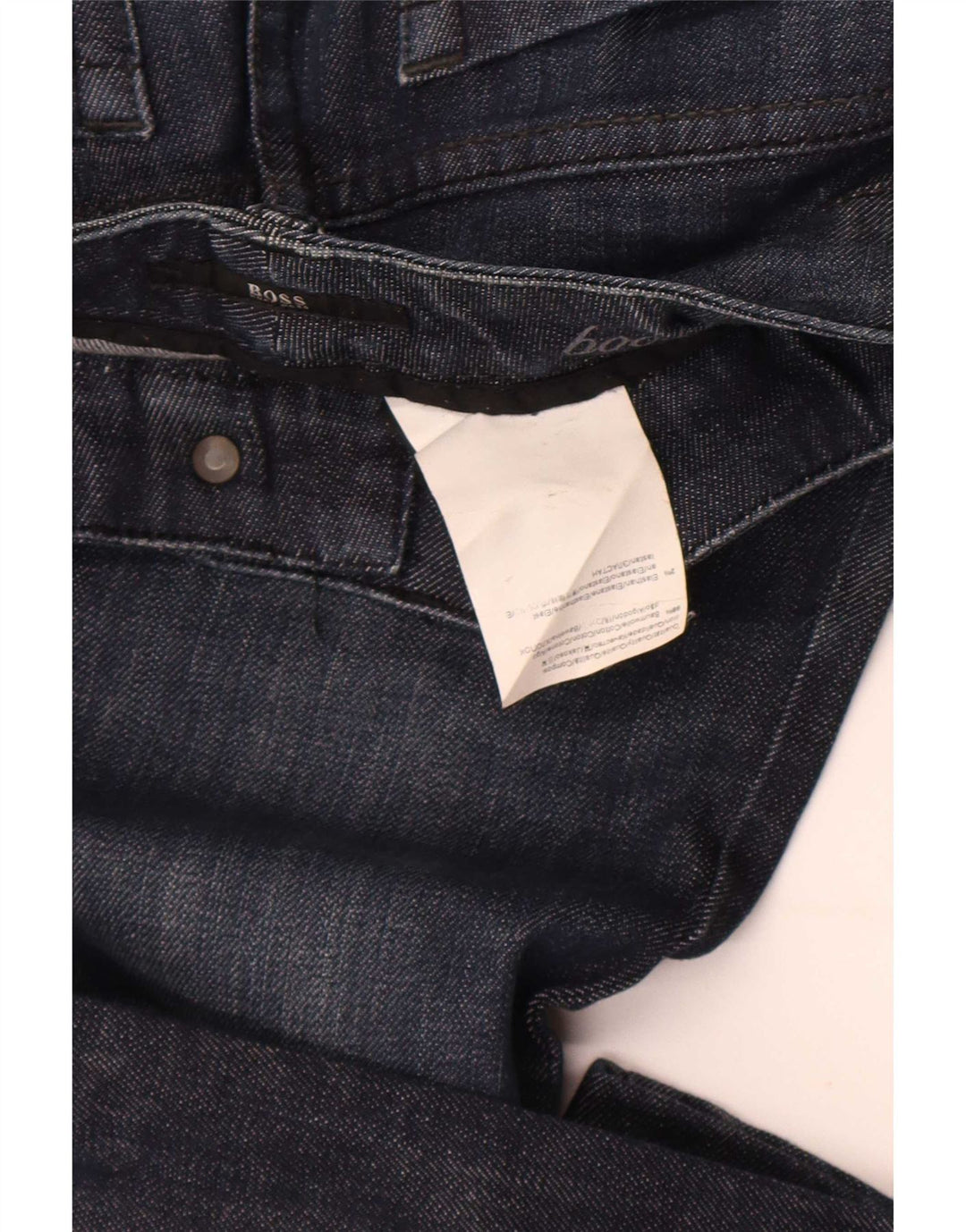 Hugo Boss Jean Bootcut Femme W27 L28 Bleu Marine Coton