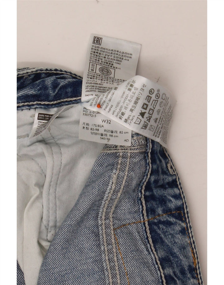 LEVI'S Jean court taille haute Carpenter pour homme, coupe ample, W32 L24, bleu