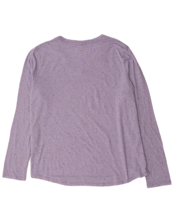 Carhartt Haut coupe décontractée à manches longues pour femme US 20 2XL Violet moucheté en coton