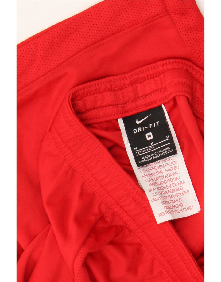 Short de sport Nike Dri Fit garçon 10-11 ans rouge moyen polyester