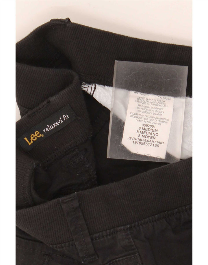 Lee Short cargo coupe décontractée pour femme US 8 Medium W30 en coton noir