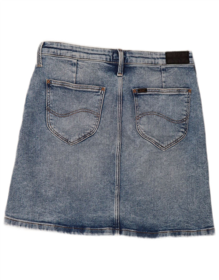 LEE Jupe trapèze en jean pour femme W29 en coton bleu moyen