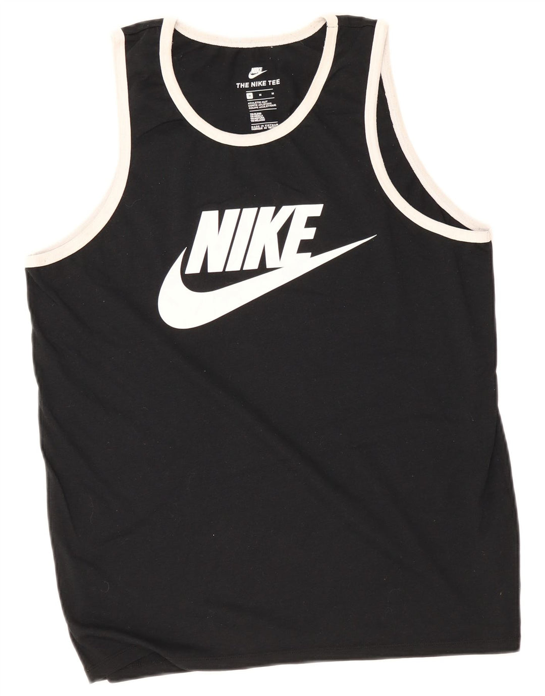 Nike Mens Athletic Cut Graphic Débardeur Noir Moyen Polyester