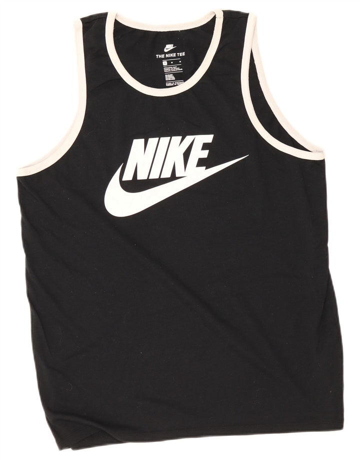 Nike Mens Athletic Cut Graphic Débardeur Noir Moyen Polyester