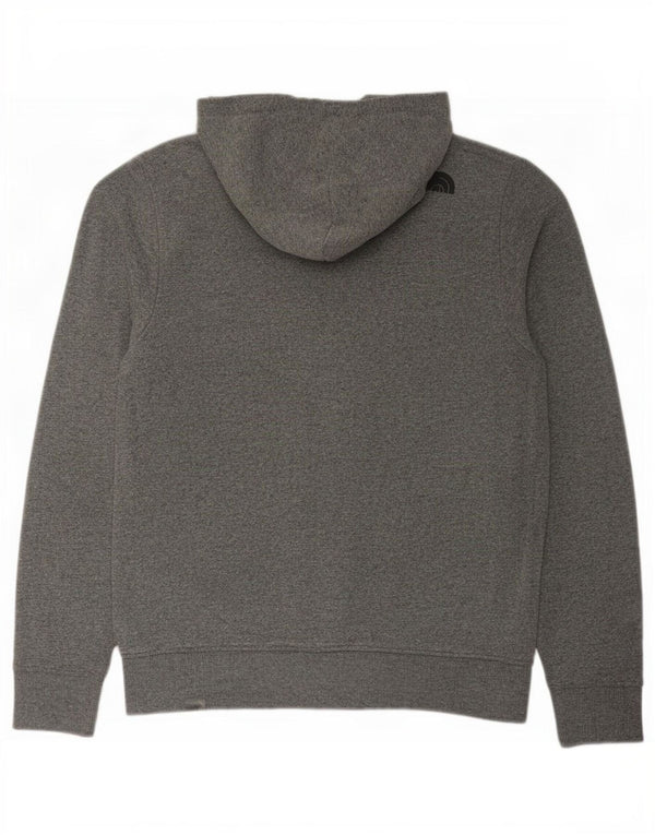 The North Face Pull à capuche zippé pour homme en coton gris moyen