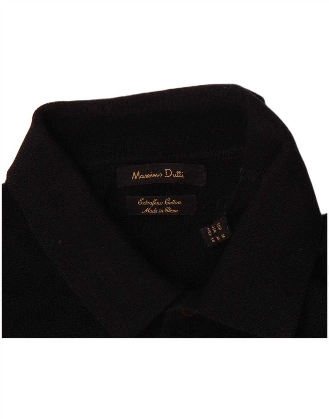 Massimo Dutti Polo Homme Bleu Marine Moyen