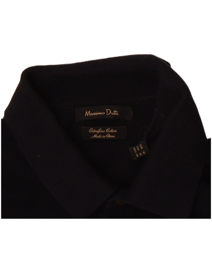 Massimo Dutti Polo Homme Bleu Marine Moyen