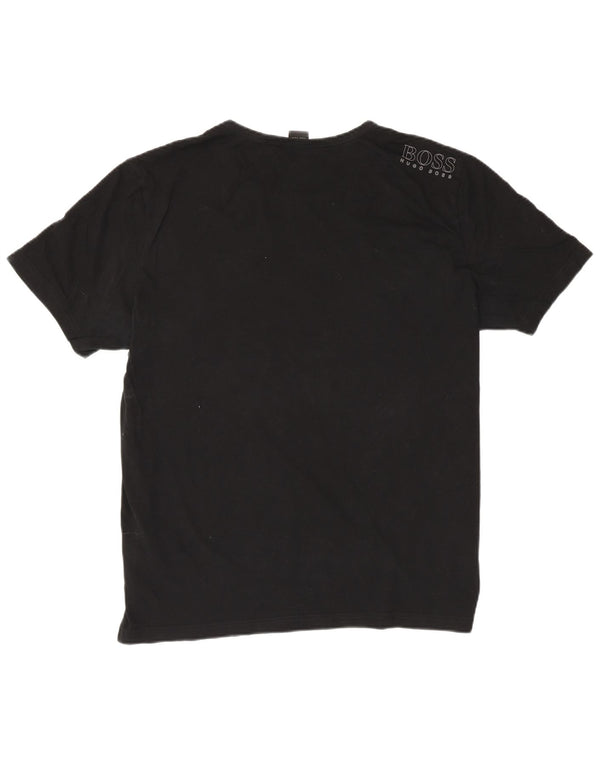 Hugo Boss Mens T-Shirt Top 2XL Black Cotton