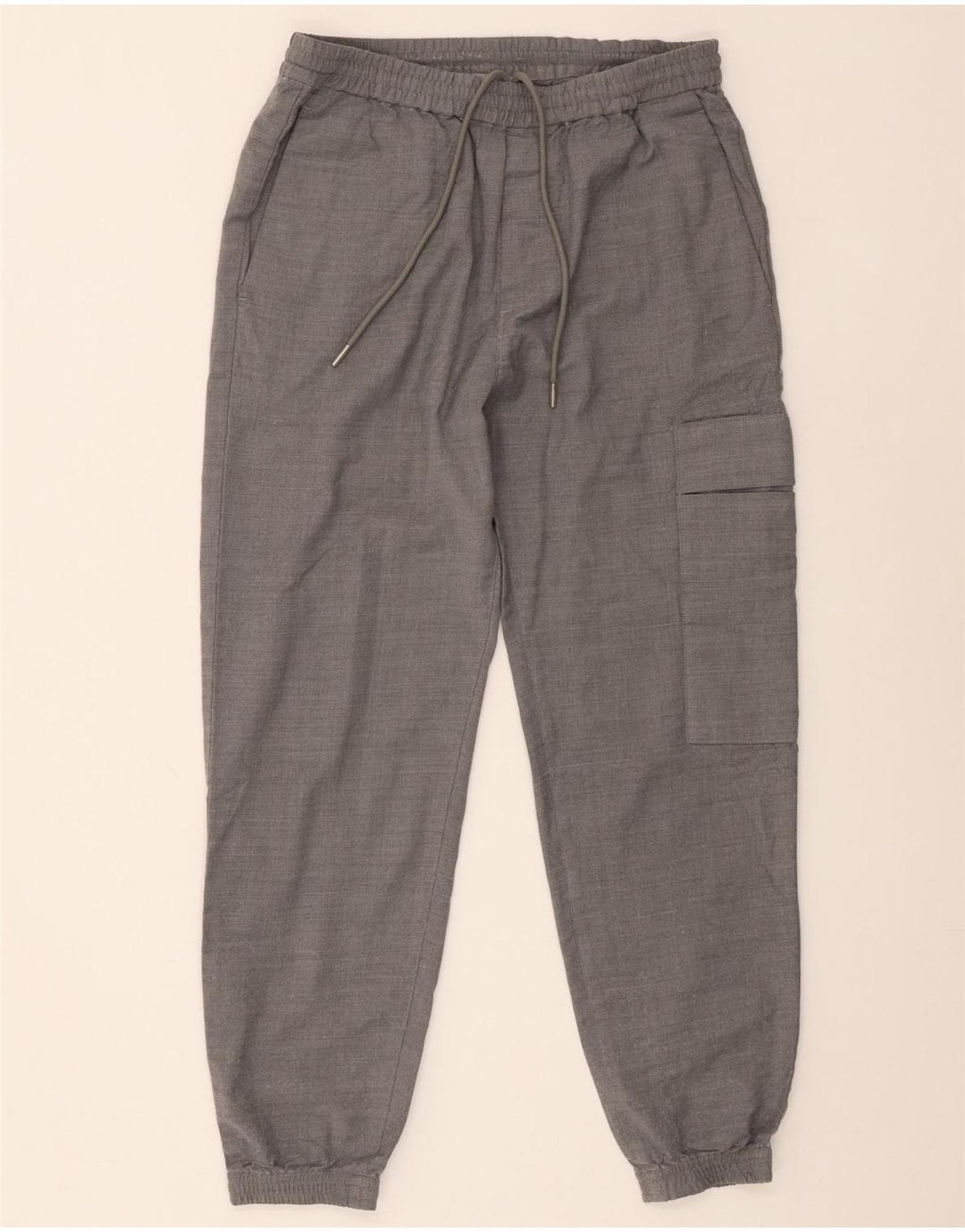 Cos Pantalon Cargo Joggers Homme Petit W29 L27 Laine Grise