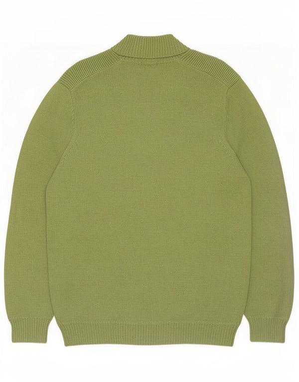 Massimo Dutti Pull à col zippé pour homme, grand vert