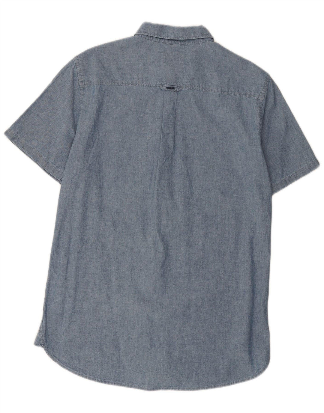Superdry Chemise à Manches Courtes Homme Petit Bleu Coton