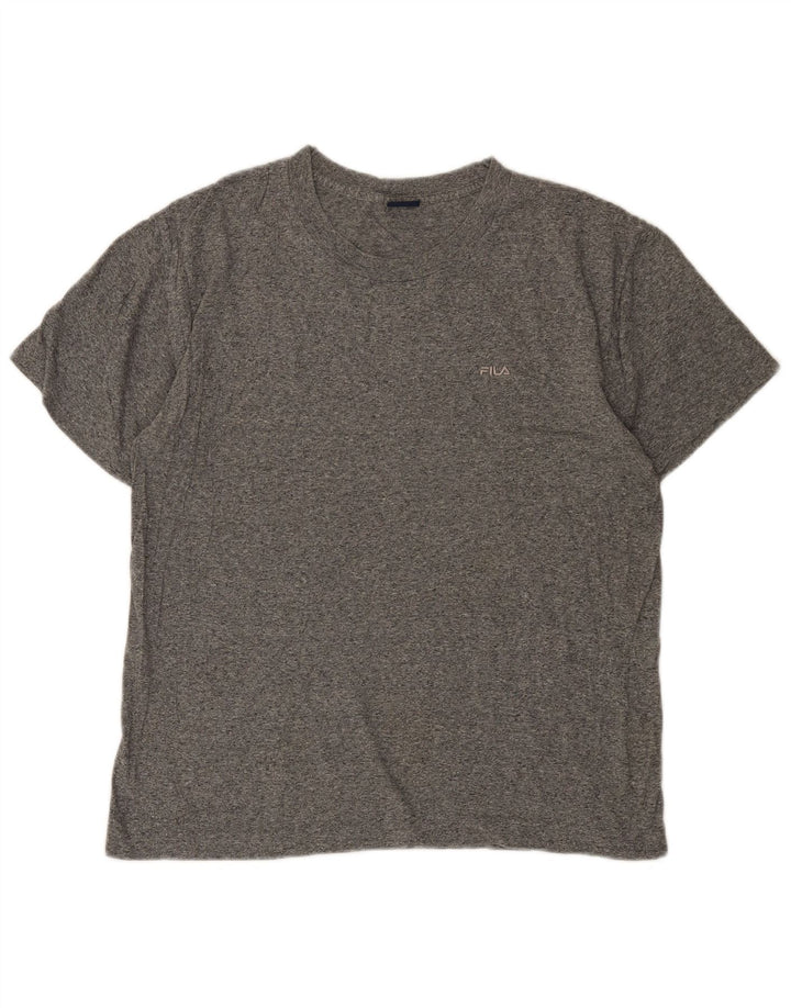 FILA T-Shirt Homme Gris Moyen Moucheté