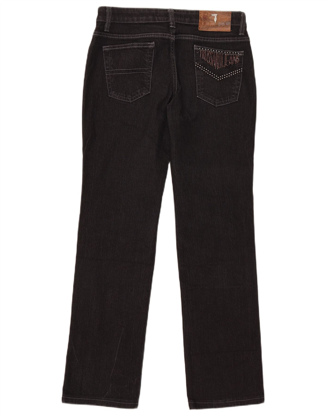 Trussardi Femme Jean Droit W28 L29 Noir Coton